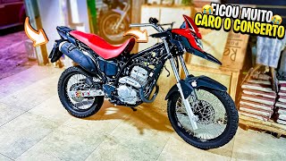 ORÇAMENTO DAS PEÇAS DA XRE QUE BATI COM A CB 300F TWISTER😭 [upl. by Ellga]