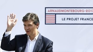 Primaire de la gauche  Arnaud Montebourg officialise sa candidature pour 2017 [upl. by Esyned562]