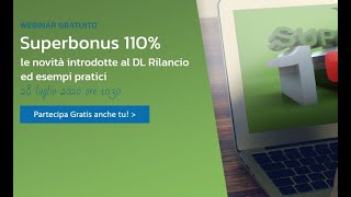 Blumatica e Superbonus 110 novità DL Rilancio ed esempi pratici [upl. by Enelyw]