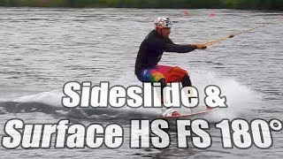 Sideslide amp Surface FS 180 Wakeboard Tutorial GER [upl. by Shimberg852]