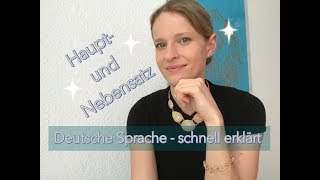 Hauptsatz und Nebensatz in der deutschen Sprache [upl. by Aekin]