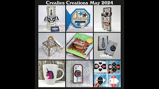 Crealies 24 06 04 Creations May 2024 all languages [upl. by Hpsoj]