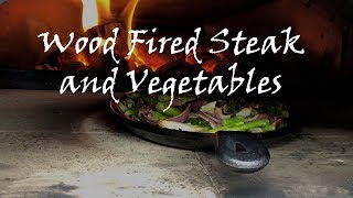 Ooni Pro Wood Fired Steak and Vegetables Uuni [upl. by Schell]