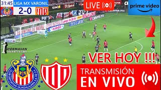 Chivas vs Necaxa En Vivo donde ver a que hora juega PARTIDO HOY CHIVAS VS NECAXA J 13 TV USA [upl. by Nnail]