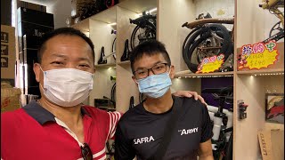 LIOW VIDEO 3Sixty Bicycle At Liaoge Bike Shop 折叠自行车试骑 [upl. by Refinnej]