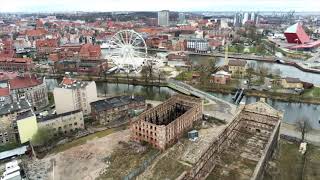 Zabytkowe zakłady mięsne w Gdańsku Städtischer Schlachthof Danzig Dron nad Gdańskiem [upl. by Rozina]