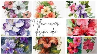 Pillow cover design ideas  🌺🥀Flower pillow cover design ideas [upl. by Laforge]