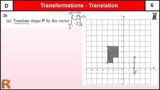 Transformations GCSE Maths Foundation revision Exam paper practice amp help [upl. by Agna]