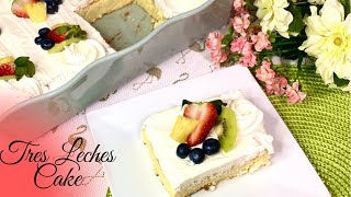 Tres Leches cake  Easy recipe of delicious milk cake  Easyomatic cuisine [upl. by Ammadas632]