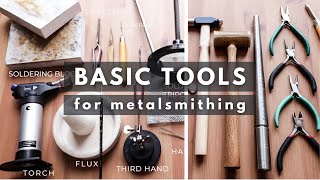 TOOLS you need to start SILVERSMITHING Jewelry making beginner starter pack [upl. by Susann]