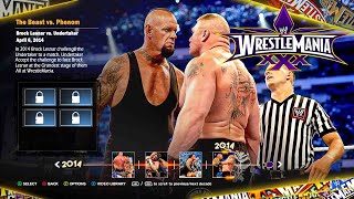 WWE 2K24 40 Years Of WrestleMania  All Showcase Matches [upl. by Nnaharas]