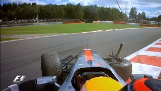 F1 Lewis Hamilton Onboard Crashes [upl. by Janene399]