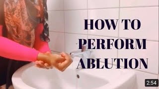 How to perform WuduAblution Step by step  how to do wudu [upl. by Ala]