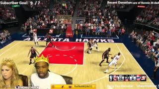 Nba 2k15 MyTeam  Zach Lavine Glitching Exploiting Dunk Machine Best Card Funny Moments [upl. by Latea]