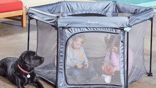 hiccapop PlayPod Portable Playpen for Babies and Toddlers Portable Play Yard [upl. by Shayne]