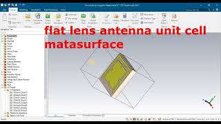 Broadband Flat Lens Antenna Design Using Metasurface in CST [upl. by Capello]