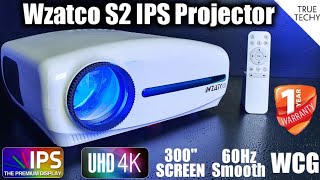 Wzatco S2 IPS LED Projector Review  Wide Colour Gamut Technology  2021 Best Projector Under 20000 [upl. by Aiden396]