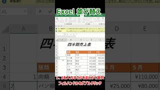 Excel 並び替え 基本 shorts [upl. by Jillayne]