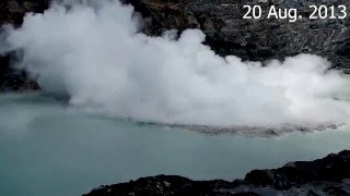 Phreatic eruptions at Poás volcano Costa Rica [upl. by Tupler87]