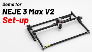 NEJE Demo3 Max V2 Setuplaser laserengraving diy 4k [upl. by Essej]