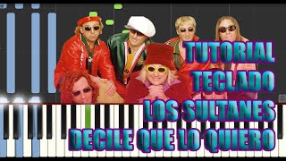 Tutorial ● Los Sultanes ▷ Decile Que Lo Quiero TECLADO✓✓✓ [upl. by Kiley]