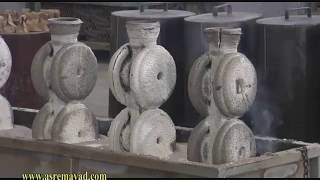 مراحل ساخت قطعه در کارگاه ریخته گری دقیق Production Process at investment casting workshop [upl. by Balbur]