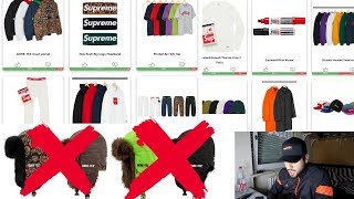 SUPREME X GORETEX  FW18 WEEK8 FULL DROPLISTTHOUGHTS [upl. by Dre305]