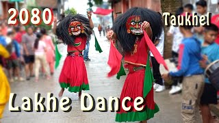 Lakhe Dance  Taukhel  Machhegaun  Chandragiri  Kathmandu  2080  Day 26  Part I [upl. by Las]