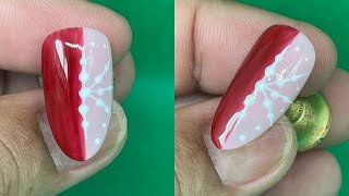 Ideas For Christmas Nail Design Very Cute And Easy [upl. by Wightman839]