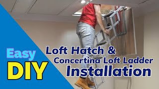 Loft hatch and ladder installation [upl. by Annaehr753]