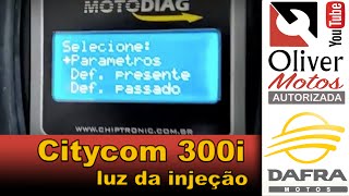 Citycom 300i luz da injeção não apaga reparo na Oliver Motos em São Paulo [upl. by Dorwin]