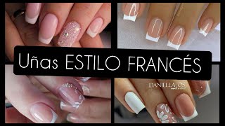 DISEÑOS DE UÑAS FRANCÉS DISEÑO DE UÑAS BLANCAS trendnails nailspolish uñasdemoda uñasdecoradas [upl. by Chaudoin]