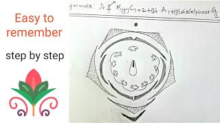 How to draw floral diagram of Fabaceae  Papilionaceae  Pisum sativum  Most easy way [upl. by Akinar924]