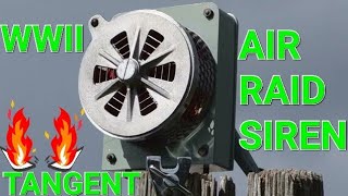 AIR RAID SIREN WW2 IN OPERATION AirRaidSiren Siren WW2 Vintage Nostalgia Alarm Tangent [upl. by Bride]