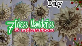 Diy cómo hacer fácil ESTRELLA NAVIDEÑA 🌟 de papel 3D en 5 minutos de bolsas ❄️para decorar tu árbol [upl. by Yleve]