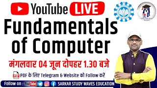 🔴LIVE  Fundamentals of Computer  PGDCA and DCA First Sem Classes By Arvind [upl. by Cherry]