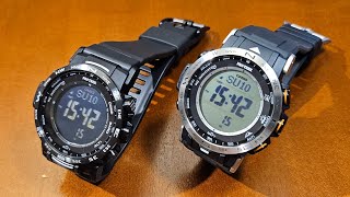 Casio Pro Trek PRW301AER vs PRW35Y1BER  recenzja porównanie modeli przymiarka PL [upl. by Atidnan]