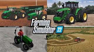 Farm Sim News  Swathing Update on Edgewater JD 9R 7M 1025R amp More  Farming Simulator 22 [upl. by Bianca54]