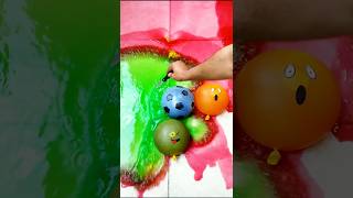 Various Water Color 5 Balloons Popping Reverse Satisfying ASMR Viral poppingballon [upl. by Eesyak895]