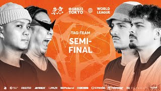 Rogue Wave 🇫🇷 🇨🇴 vs ROFU 🇯🇵 I GRAND BEATBOX BATTLE 2023 WORLD LEAGUE I Tag Team Semifinal [upl. by Aynom]