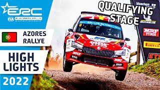 ERC Rally Highlights  Qualifying Stage  ERC Azores Rallye 2022 [upl. by Onidranreb]