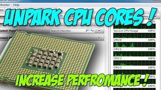 How to Unpark CPU Cores on Windows 10 pro [upl. by Eed]