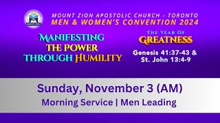 Apostolic Worship  Men and Womens Convention November 3 2024 AM [upl. by Dorcas]