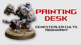 Painting Genestealer Cult Abominant  Painting Desk ep 2 [upl. by Lyrej]