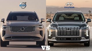 2025 Volvo XC90 vs 2025 Hyundai Palisade  Ultimate 3Row SUV Comparison [upl. by Oriana]