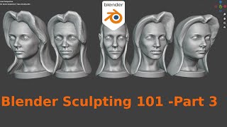 Sculpting 101 in Blender for beginners Part 3 [upl. by Ritter]