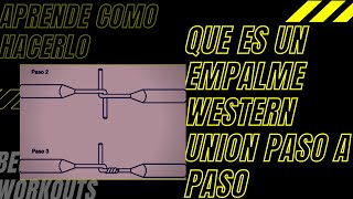 🔴COMO HACER EL EMPALME WESTERN EN 3 PASOS 2020CURSO ELECTRICO PARTE 16 [upl. by Giselbert]