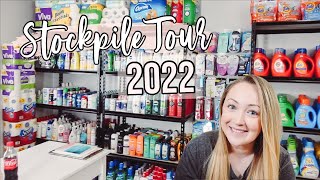 2022 STOCKPILE TOUR  How I Organize My Stockpile  How Couponing amp Stockpiling Saves You Money [upl. by Cartie475]