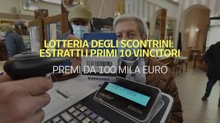 Lotteria degli scontrini estratti i premi da 100 mila euro controlla qui i codici vincenti [upl. by Beuthel13]