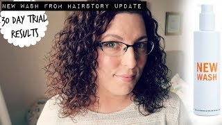 Hairstory  New Wash 30 day Trial amp Results  Down to Earth Beauty  Fun  WavyKate [upl. by Nonnek]